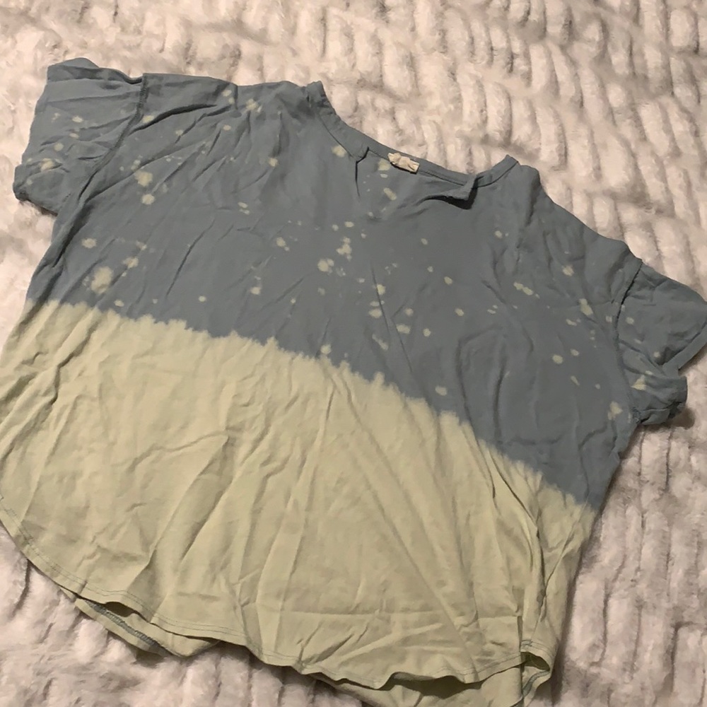 Blue & Green Tie Dye T-Shirt
